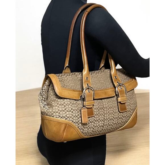 Vintage Coach 7080 Soho Mini Signature Satchel & 6319 Small Wristlet - Picture 11 of 16